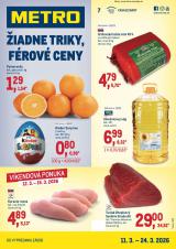 METRO leták  s platnosťou 11. 3. - 24. 3. 2026 Maloobchod