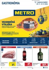 1. strana letáka METRO 25. 3. - 21. 4. 2026 Gastronómia