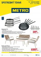 1. strana letáka METRO 22. 4. - 5. 5. 2026 Spotrebný tovar