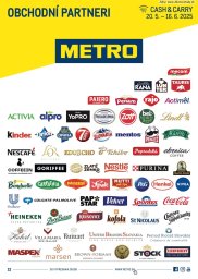 1. strana letáka METRO 20. 5. - 16. 6. 2026 Obchodní partneri