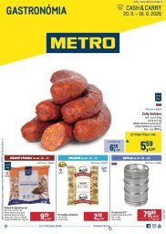 1. strana letáka METRO 20. 5. - 16. 6. 2026 Gastronómia