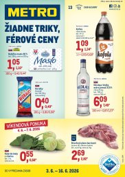 1. strana letáka METRO 3. 6. - 16. 6. 2026 Maloobchod