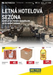 METRO leták  s platnosťou 16. 6. - 13. 7. 2026 Letná hotelová sezóna distribúcia
