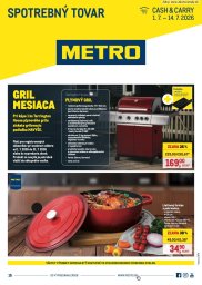 METRO leták  s platnosťou 1. 7. - 17. 7. 2026 Spotrebný tovar