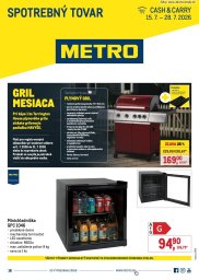 1. strana letáka METRO 15. 7. - 28. 7. 2026 Spotrebný tovar