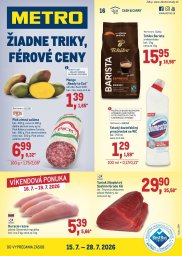 1. strana letáka METRO 15. 7. - 28. 7. 2026 Maloobchod