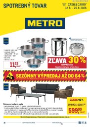 METRO leták  s platnosťou 12. 8. - 25. 8. 2026 Spotrebný tovar