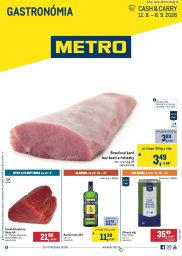 METRO leták  s platnosťou 12. 8. - 8. 9. 2026 Gastronómia