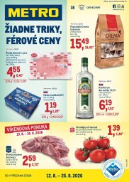 METRO leták  s platnosťou 12. 8. - 25. 8. 2026 Maloobchod