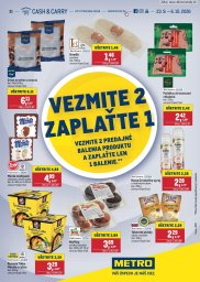 METRO leták  s platnosťou 23. 9. - 6. 10. 2026 Vezmite 2 Zaplaťte 1